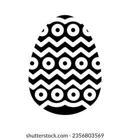 easter egg chicken farm food glyph icon vector. easter egg chicken farm food sign. isolated symbol illustration