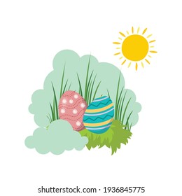 Easter Egg Color Full Cloud Icon