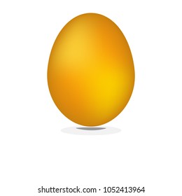 Easter egg color gold metal