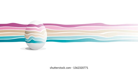 Easter egg color palette abstract modern gradient landscape background