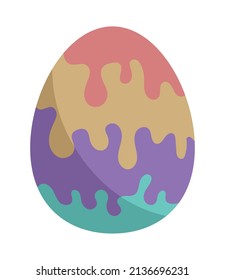 easter egg with color spots icon