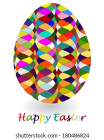 Easter egg; colored pattern - Vector illustration