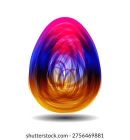 Easter egg in colorful gradient. ?reatively drawn logo