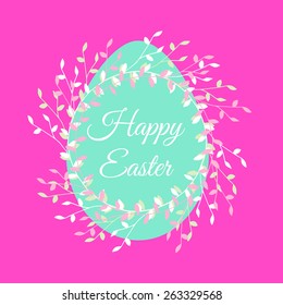 Easter egg colorful illustration background vector