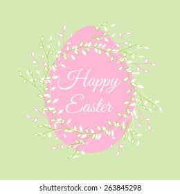 Easter egg colorful illustration background vector