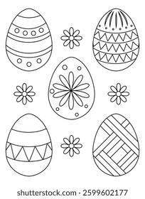 Easter Egg Coloring Page Design