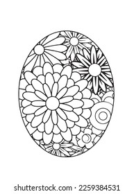 Easter Egg Coloring pages .