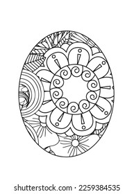 Easter Egg Coloring pages .