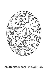Easter Egg Coloring pages .