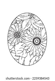 Easter Egg Coloring pages .