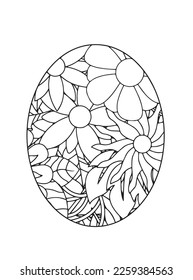 Easter Egg Coloring pages .