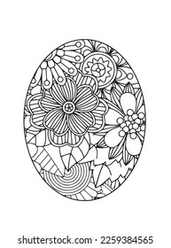 Easter Egg Coloring pages .