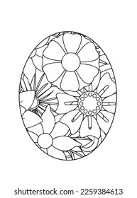 Easter Egg Coloring pages .