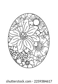Easter Egg Coloring pages .