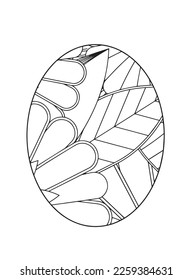 Easter Egg Coloring pages .