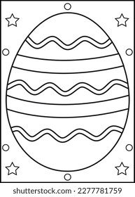 Easter Egg Coloring Pages for Kids
