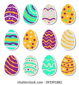 Easter Egg Creative Icon, Logo, Template, Pictogram Set. 