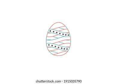 Ostereier-Cross-Color-Linie