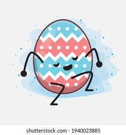 Ostereier süße Vektorfigur im Stil eines flachen Cartoons