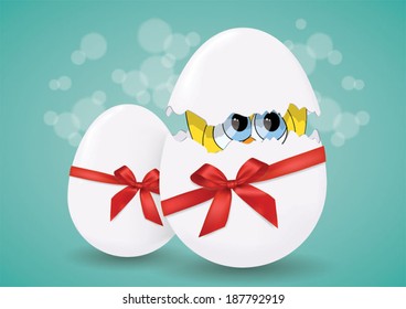 Easter Egg Cutie vector illustration