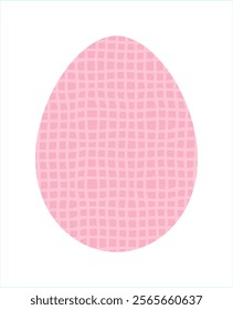 Easter egg, Easter day festival icon, ostern egg illustration with decoration pattern squiggle trxtured brush symbols collection, vector illustration