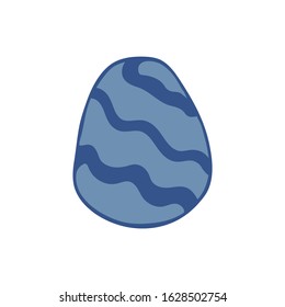 Easter egg decorated. Traditional food for the Orthodox and Catholic holidays. Happy easter. Colorful illustration vector