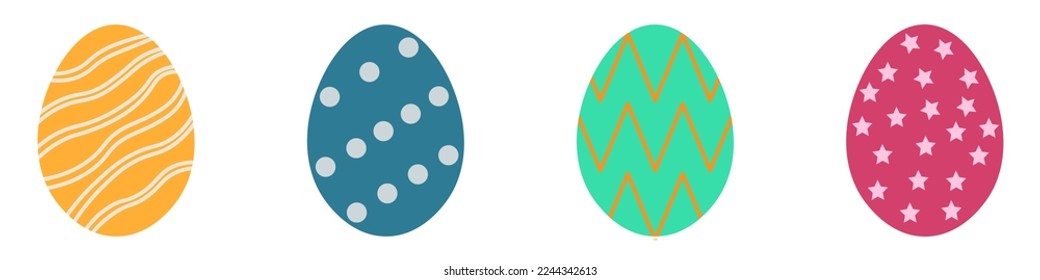 easter egg decoration design spring colored