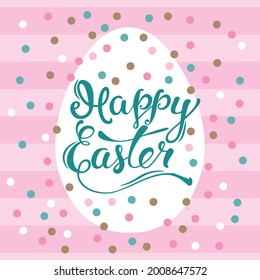 Easter egg decoration for easter greeting card