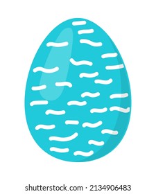 icono de decoración de huevos de hoja de ruta plana