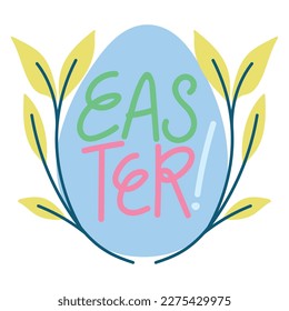 easter egg decoration isolated icon
