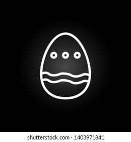 Easter, egg, decoration neon icon. Elements of easter day set. Simple icon for websites, web design, mobile app, info graphics