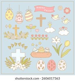 Easter Egg Decorations and Crosses