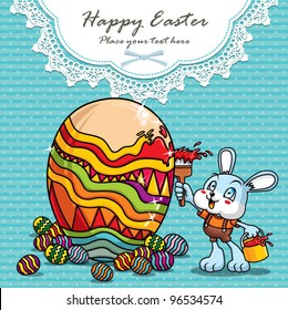 Easter egg design template with lace (1)