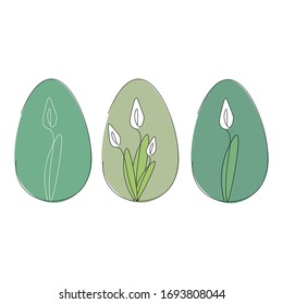Easter egg design. Vector illustration