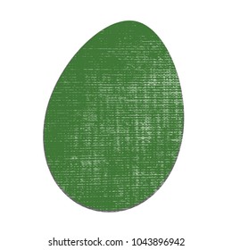 Easter egg distressed isolated design element for your design. EPS10 vector.