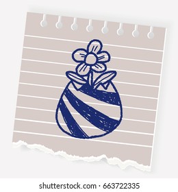 Easter egg doodle