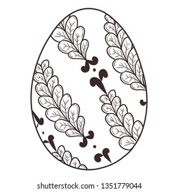 Easter Egg with Doodle decorative for Easter Day Event. It can be used for your Post Card, Graphic design element, Poster, or anything else