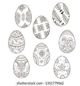 Easter Egg with Doodle decorative for Easter Day Event. It can be used for your Post Card, Graphic design element, Poster, or anything else