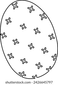 Easter egg doodle for the holiday.