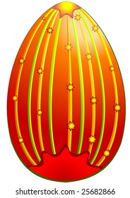 Easter egg. Drawing.