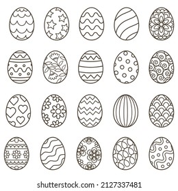 Easter egg drawing line doodle symbol