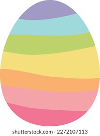 Easter egg elements bunny, chicks, egg, and tulips.funny clipart for kids design  Vector illustration