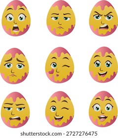 Emoticono de huevo de Pascua
