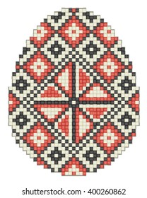 Easter egg, ethnic pattern
