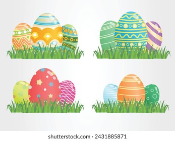 easter egg festival decorate colorful design