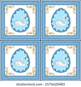 Easter Egg Festival Pattern. Vector Illustrator file download for print, printable, wallpaper, background, craft, decoration, textile and many projects.