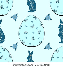 Easter Egg Festival Pattern. Vector Illustrator file download for print, printable, wallpaper, background, craft, decoration, textile and many projects.