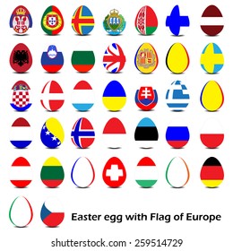 easter egg with Flag of Europe