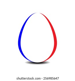 easter egg with Flag of France