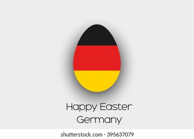 An Easter Egg  Flag Illustration of the country of Germany